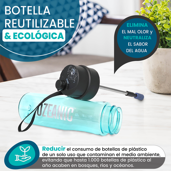 Purificador de agua portátil Ecobottle 750 ml