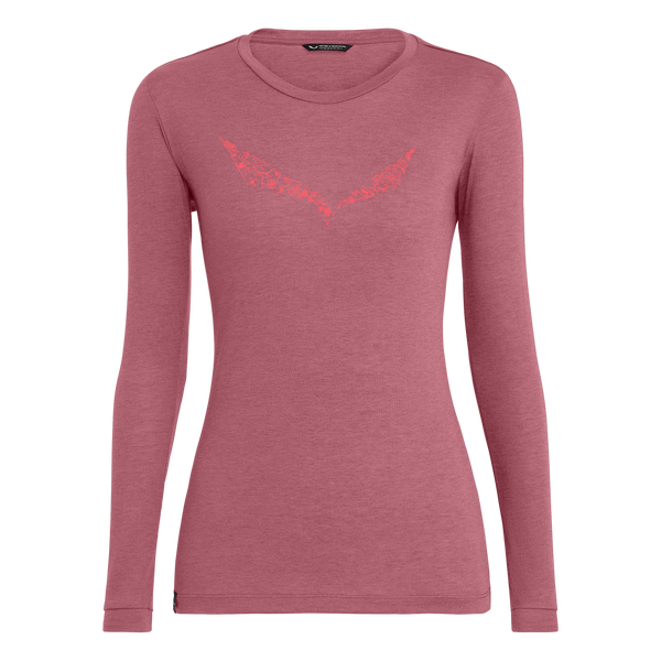 Polera Mujer Solidlogo Dry L/S