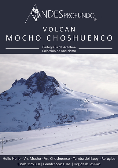 Mapa Andinismo Volcán Mocho Choshuenco