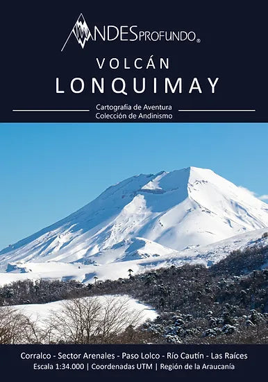 Mapa Andinismo Volcán Lonquimay