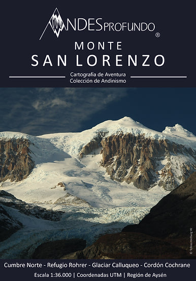Mapa Andinismo Monte San Lorenzo