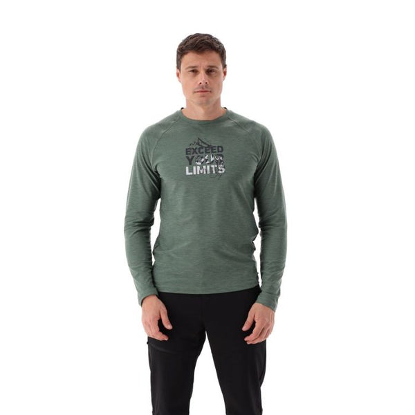 Polera Hombre Manga Larga Elasticada
