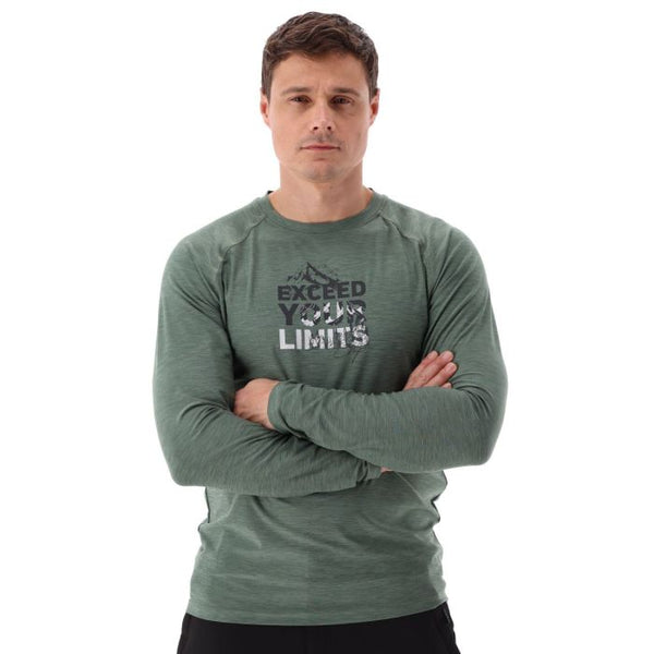 Polera Hombre Manga Larga Elasticada