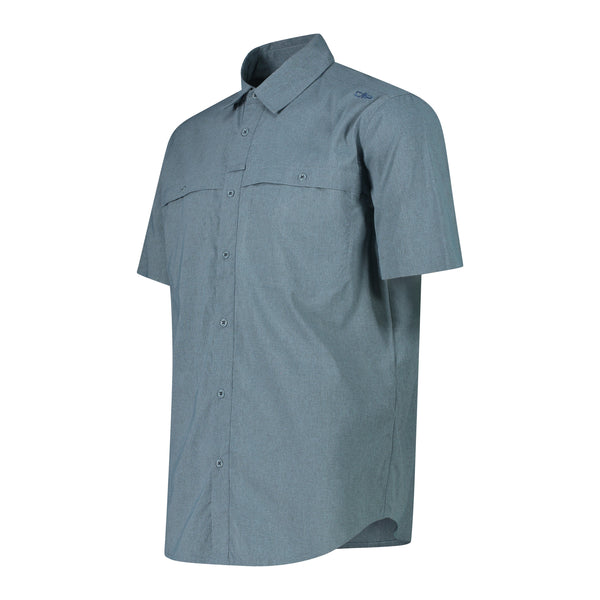 Camisa Hombre Manga Corta Elasticada