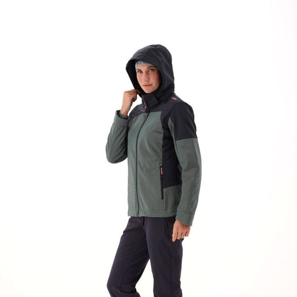Chaqueta Mujer Softshell con Gorro