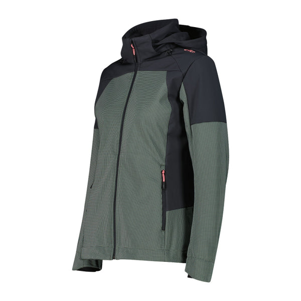 Chaqueta Mujer Softshell con Gorro