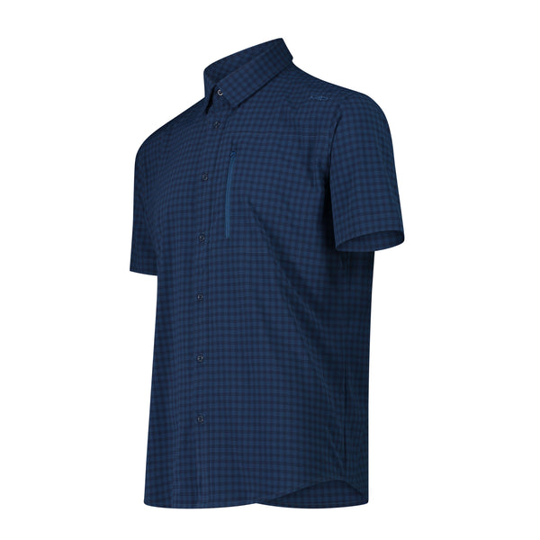 Camisa Hombre Manga Corta con Bolsillo frontal