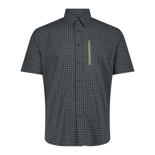 Camisa Hombre Manga Corta con Bolsillo frontal