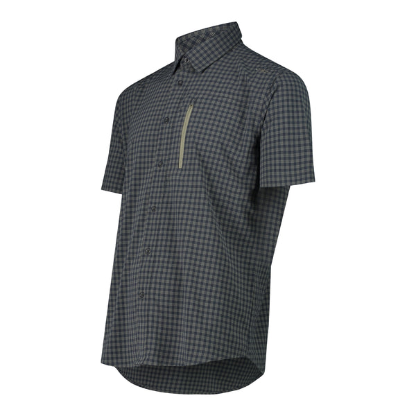 Camisa Hombre Manga Corta con Bolsillo frontal