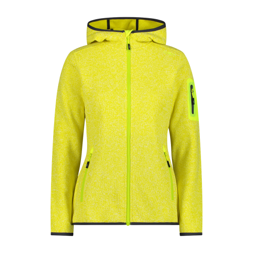 Polar Mujer Mélange Knit-Tech Hooded Heavy