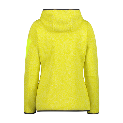 Polar Mujer Mélange Knit-Tech Hooded Heavy