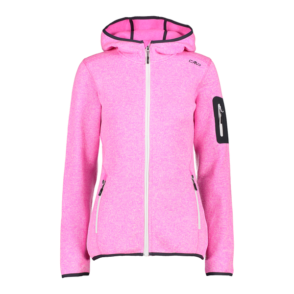 Polar Mujer Mélange Knit-Tech Hooded Heavy