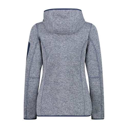 Polar Mujer Mélange Knit-Tech Hooded Heavy