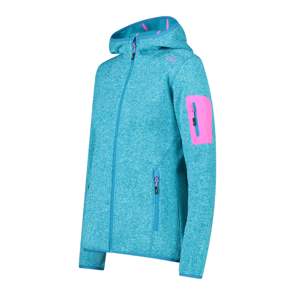 Polar Mujer Mélange Knit-Tech Hooded Heavy