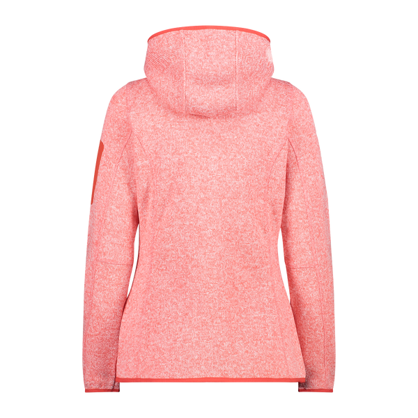 Polar Mujer Mélange Knit-Tech Hooded Heavy