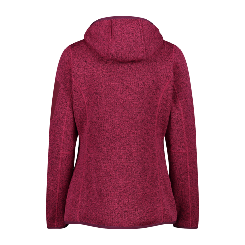 Polar Mujer Mélange Knit-Tech Hooded Heavy