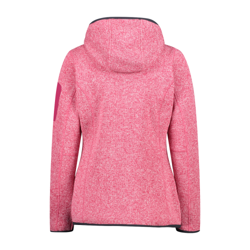 Polar Mujer Mélange Knit-Tech Hooded Heavy
