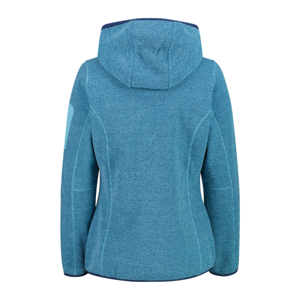 Polar Mujer Mélange Knit-Tech Hooded Heavy