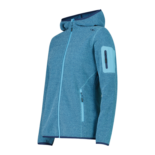 Polar Mujer Mélange Knit-Tech Hooded Heavy