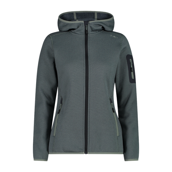 Polar Mujer Mélange Knit-Tech hooded Heavy