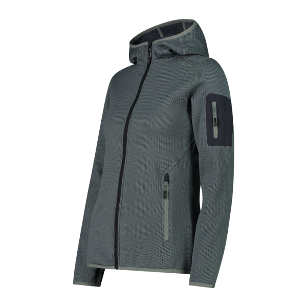 Polar Mujer Mélange Knit-Tech hooded Heavy