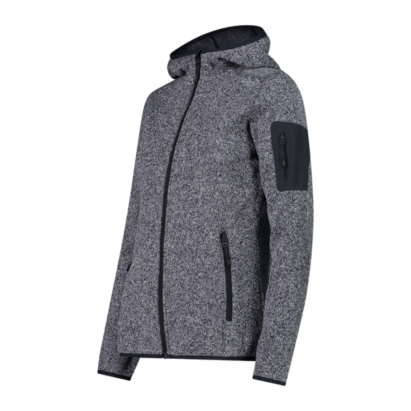 Polar Mujer Mélange Knit-Tech hooded Heavy