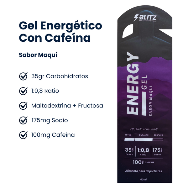 Gel Energético Maqui – Con Cafeína (Ratio 1:0,8)