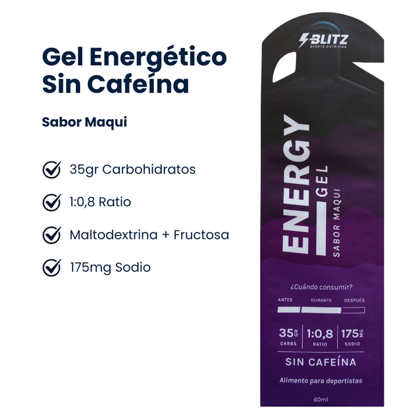 Gel Energético Maqui – Sin Cafeína (Ratio 1:0,8)