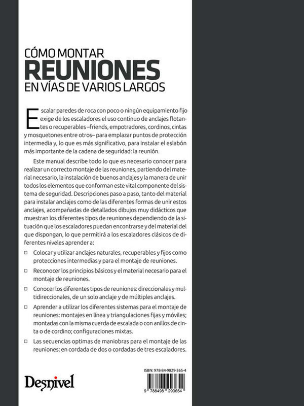 Cómo Montar Reuniones en Vías de Varios Largos