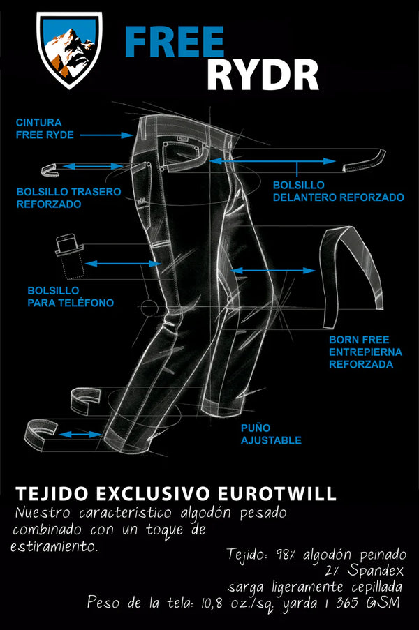 Pantalón Hombre Free Rydr Tapered