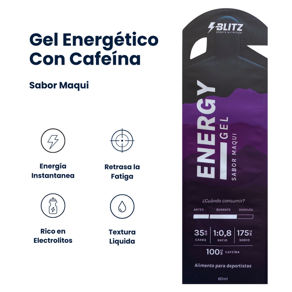 Gel Energético Maqui – Con Cafeína (Ratio 1:0,8)