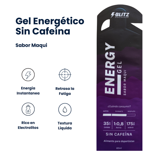 Gel Energético Maqui – Sin Cafeína (Ratio 1:0,8)
