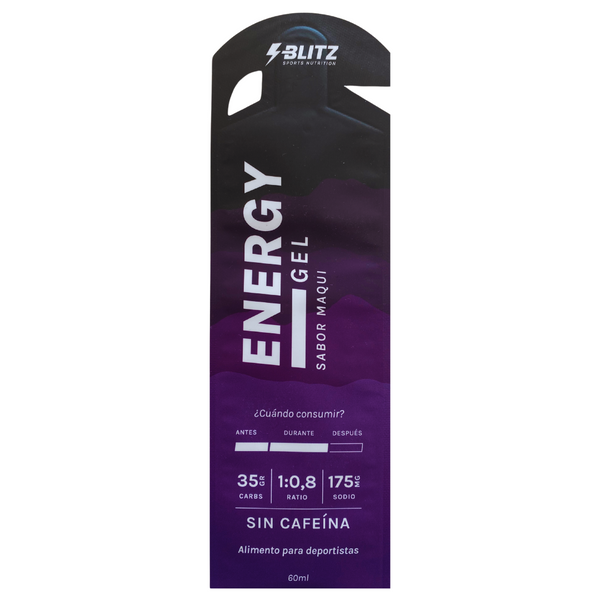 Gel Energético Maqui – Sin Cafeína (Ratio 1:0,8)