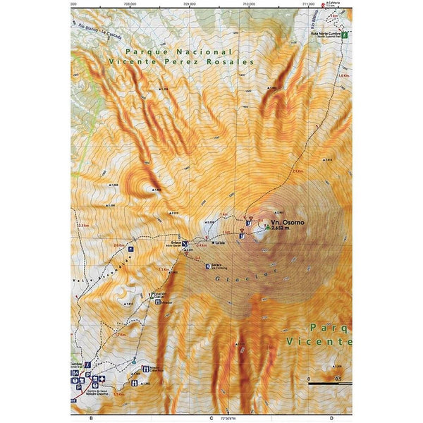Mapa Andinismo Volcan Osorno
