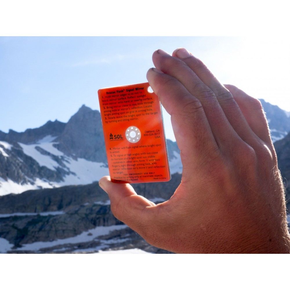 Espejo de Rescate SOL® Rescue Flash™ Signal Mirror – Volkanica Outdoors