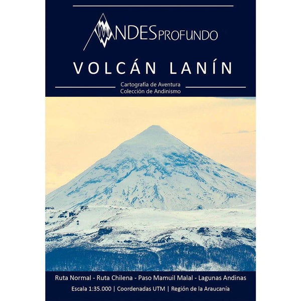 Mapa Andinismo Volcan Lanin