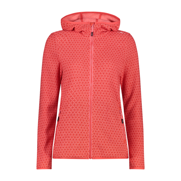 Chaqueta Mujer Fix Hood Unlimitech Grid Tech Hooded Stretch Fleece