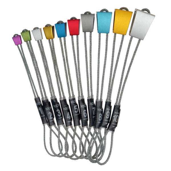 Stopper Rock On Wire Anodised Set 1-10