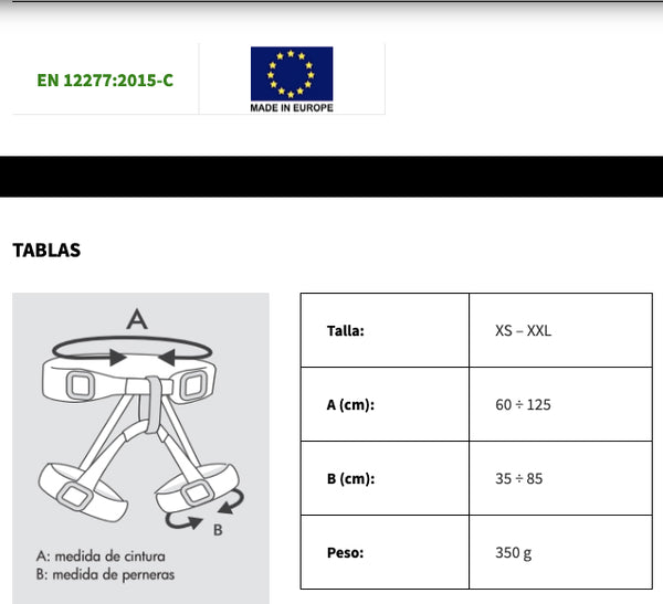 Arnés Climbing Technology Multitalla Discovery