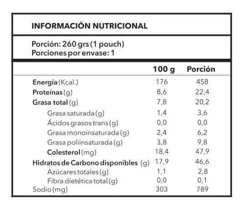 Carne con Arroz 260 gr