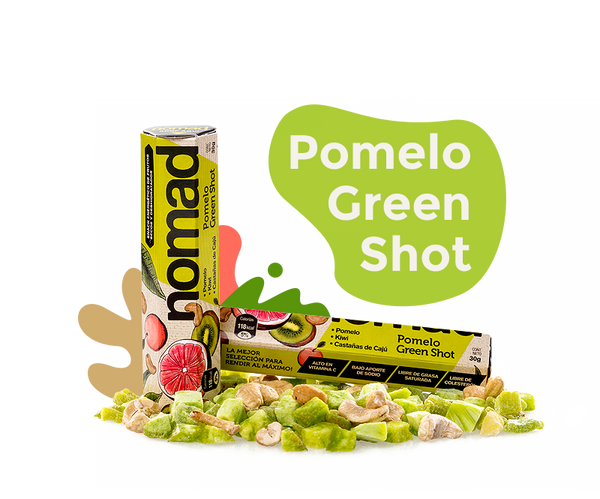 Snack Nomad Pomelo Green Shot