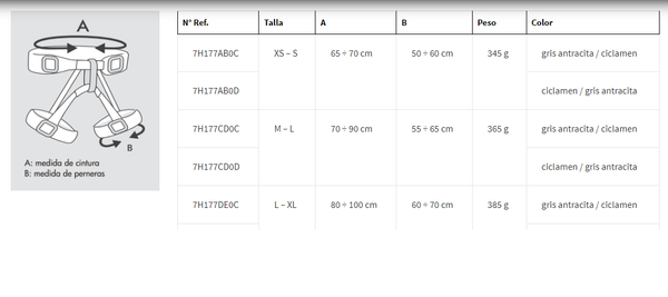 Arnés de Escalada Anthea